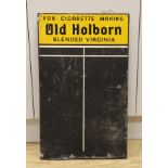 Old Holborn Blended Virginia advertising darts score board, 67x41cm