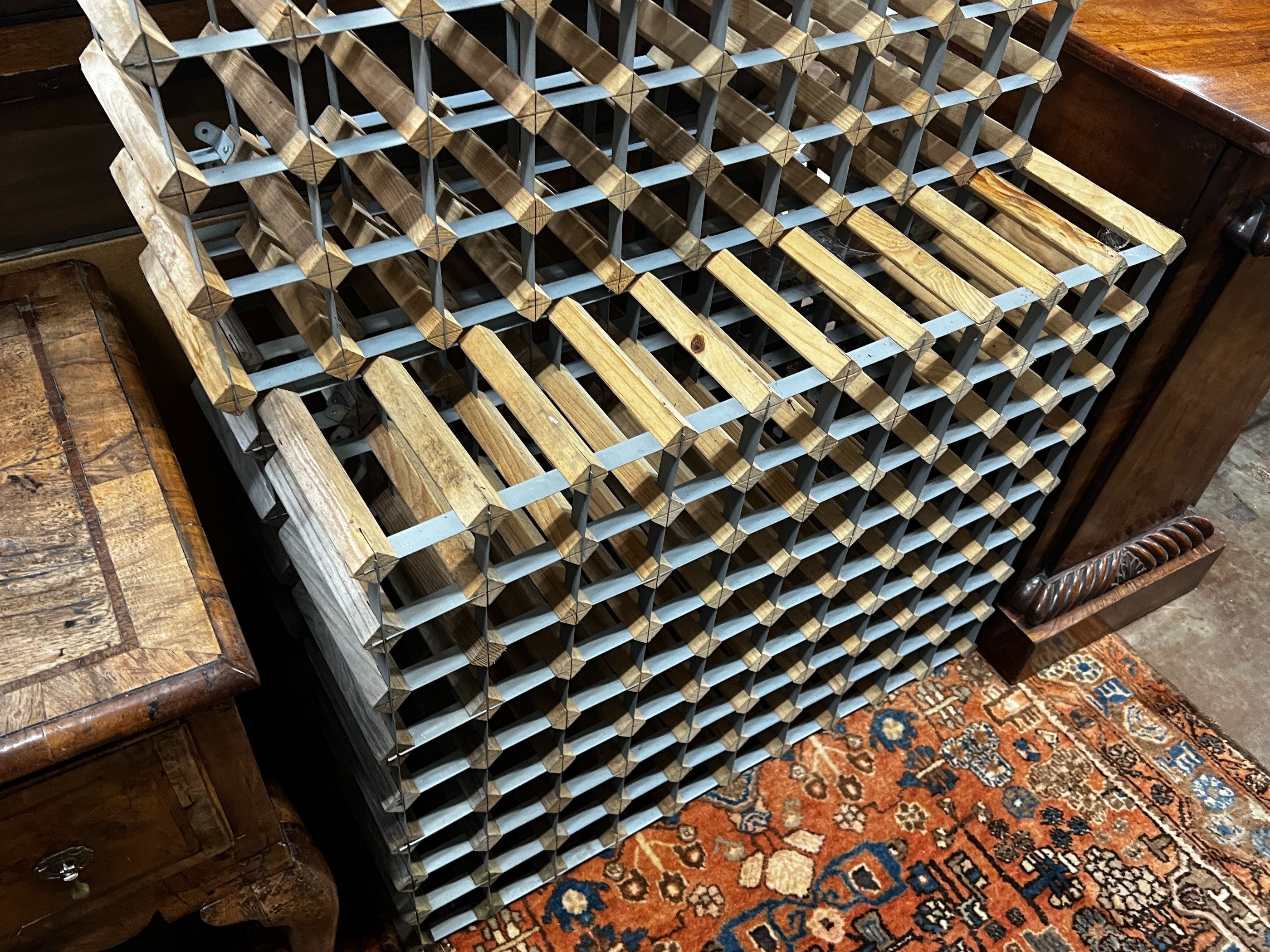 Three modern wine racks, total capacity 240 bottles, each width 99cm, height 80cm - Image 2 of 3