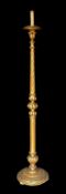 A 20th century English giltwood torchere lamp standard, height 158cm. diameter of base 33cm.***