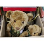 A Harrods boxed Cert. Bear 21st Anniversary with two Harrods 1999 bears