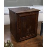 A mahogany collector's chest. 36cm high