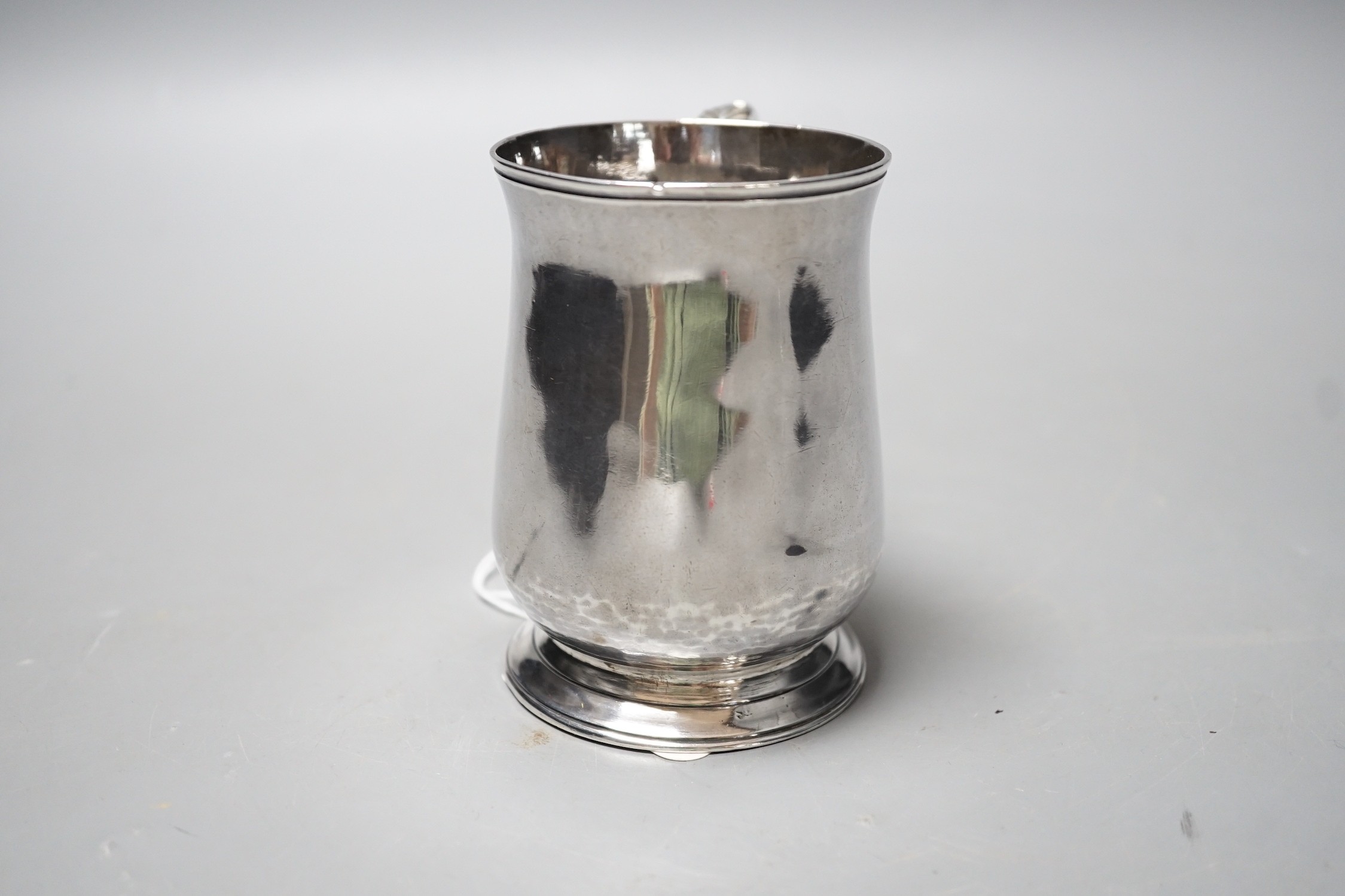 A George III small silver baluster mug, John King, London, 1777, 92mm, 5.3oz. - Image 2 of 3