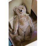 A Steiff Replica 1909 65cm blonde, box and certificate