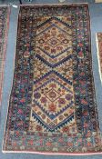 A Kurdish rug, 186 x 92cm