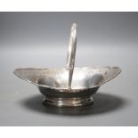 A George III pierced silver oval epergne basket?, makers' mark rubbed, London, 1788, 17cm, 4.9oz.