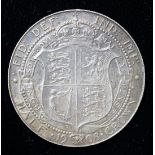 UK coins, Edward VII half crown 1908, good VF