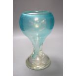 A Studio iridescent cased glass vase, 29cm