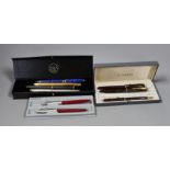 A selection of Parker pens, including one with a 14K knib, approx. 10