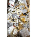 A quantity of assorted jewellery including mainly costume and some silver.