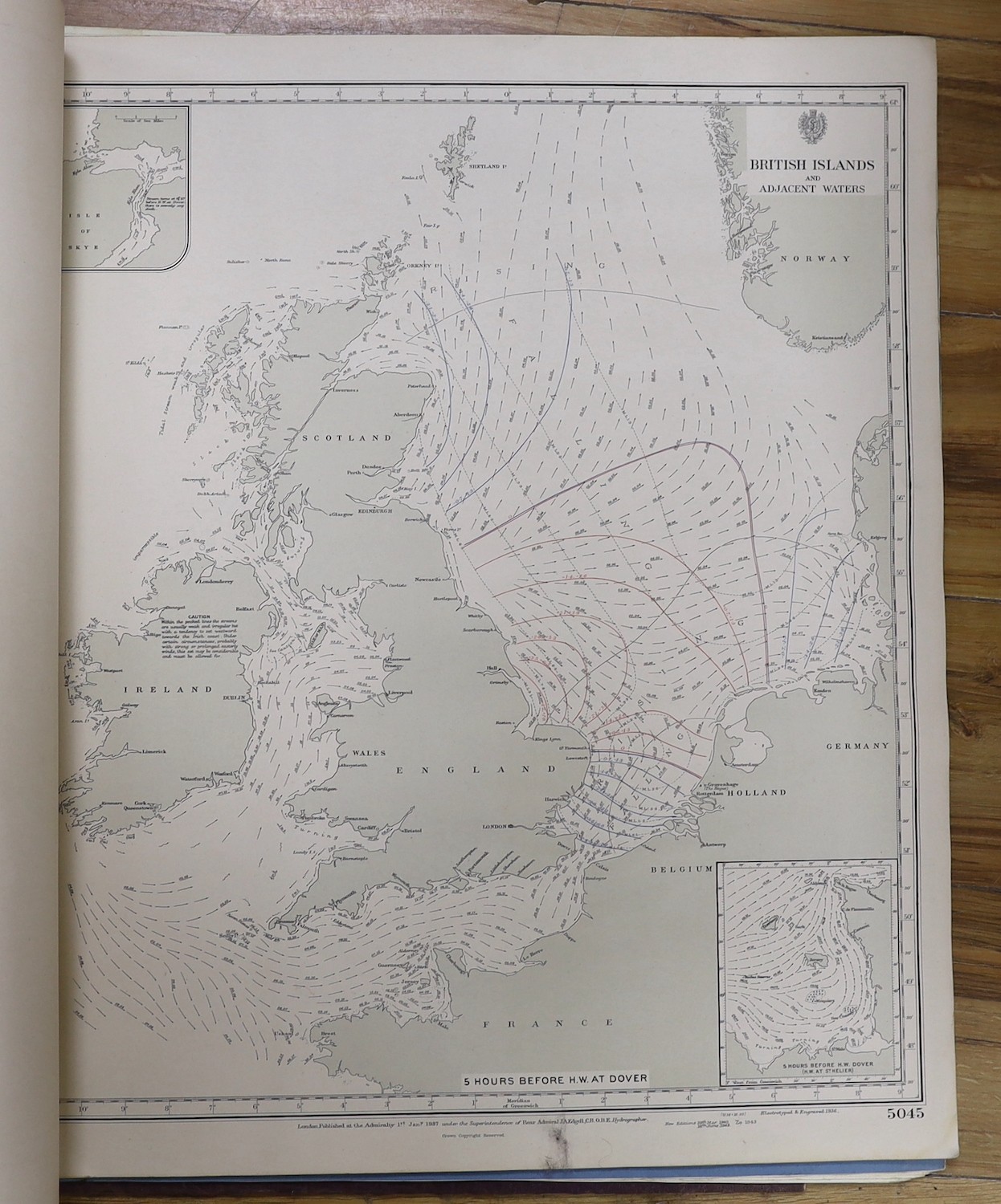 ° ° Three atlases of tidal streams British islands and adjacent waters - Image 2 of 3