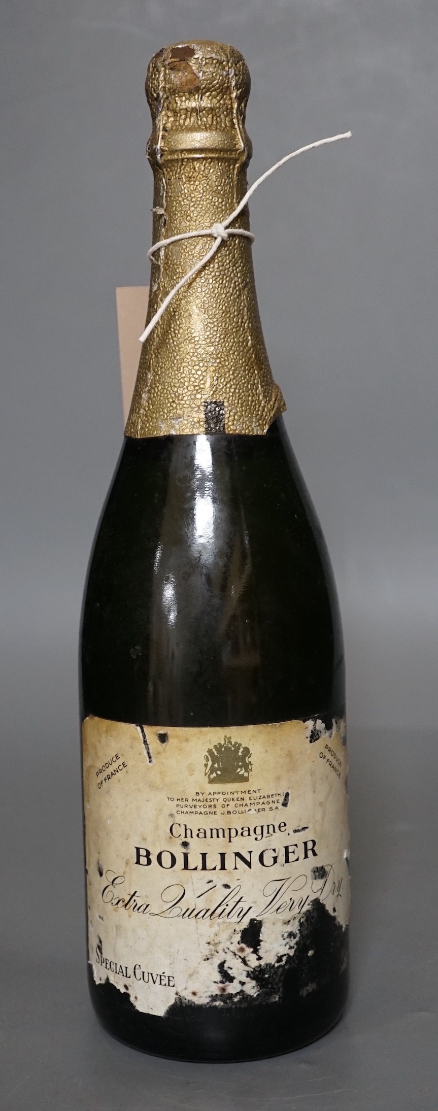 A bottle of Bollinger