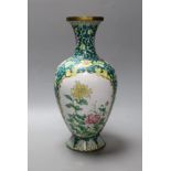 A Chinese Guangzhou enamel vase, 32cm