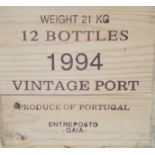 Eight bottles of Gould Campbell 1994 vintage port in original case