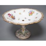 A late 19th century Meissen comport, 31.5cm diameter