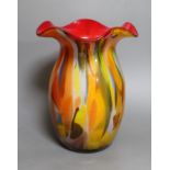 A Murano style Art glass vase, 32cm