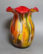 A Murano style Art glass vase, 32cm