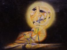 Robin Baring (b.1931), oil on canvas, The Golden Spheres, signed and dated 1966, Crane Kalman