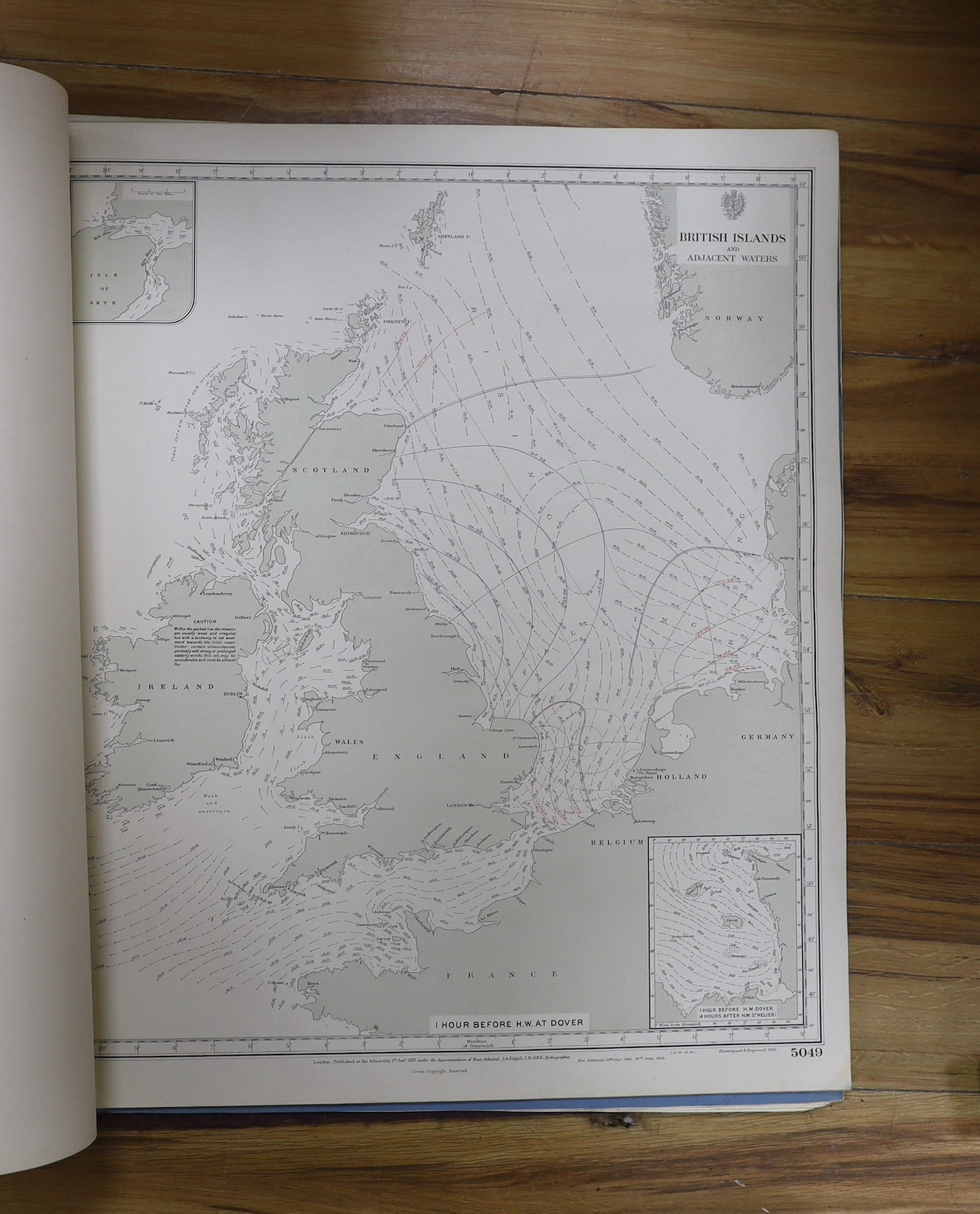 ° ° Three atlases of tidal streams British islands and adjacent waters - Image 3 of 3