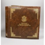 A collection of 30 Antigua & Barbuda gilt foil bank notes with folder , 75g weight