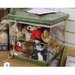 A Harrods limited edition set of 20 dated replica miniature bears from 1986-2005, in original box