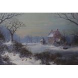 Michael Matthews (1933-), oil on canvas, 'The Old Manor', signed, 49 x 75cm