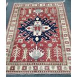 A Kazak style wool rug, 172 x 134cm