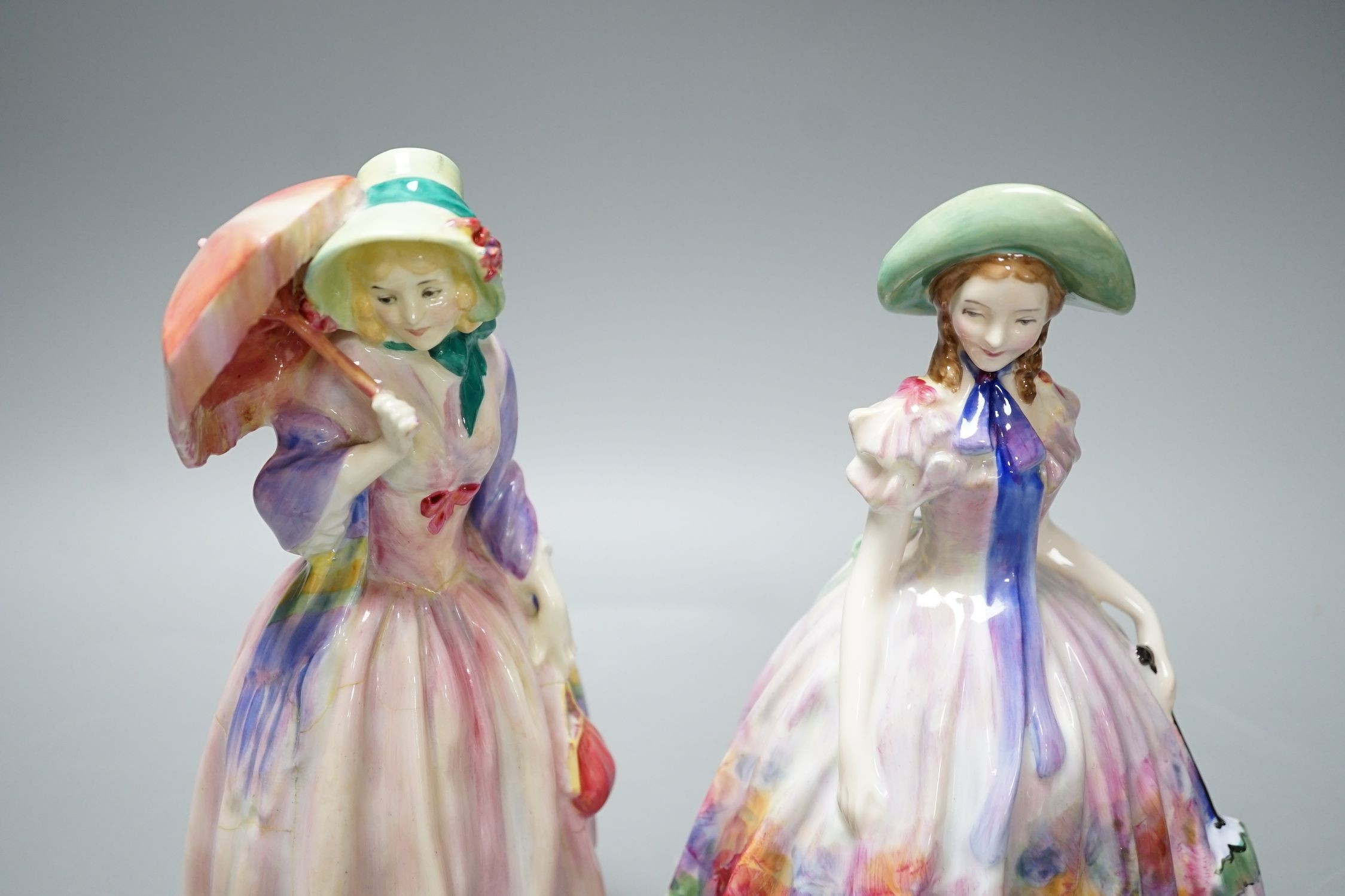 A Royal Doulton figurine: Reg No753474, Miss Demure and an Easter Day figurine: HN 2039, together - Image 6 of 8