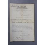 Order of License to a convict, dated 1853, signed by Palmerston