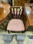 A pair of Sheraton period mahogany dining chairs