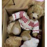 Five Harrods bears, all dressed, original labels, all 40-45cm, excellent condition