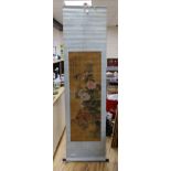 A Chinese scroll painting, image 116 x 39cm