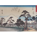 Assorted Japanese woodblock prints, etc.