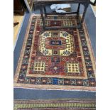 A Kazak style wool rug, 200 x 150cm