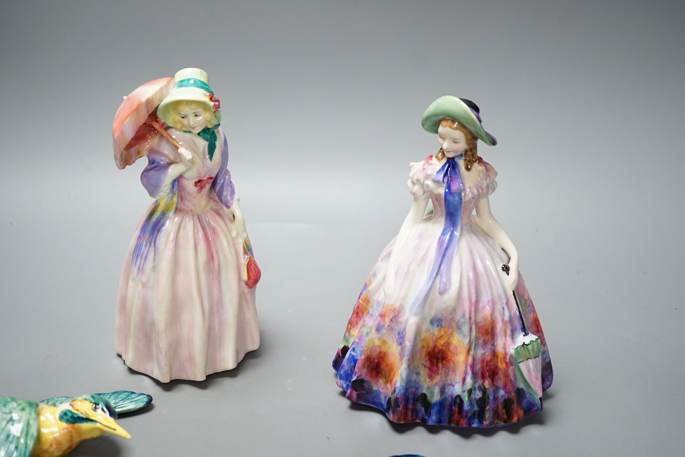 A Royal Doulton figurine: Reg No753474, Miss Demure and an Easter Day figurine: HN 2039, together - Image 3 of 8