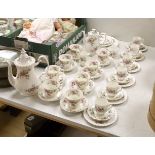 A Royal Albert Moss Rose tea service