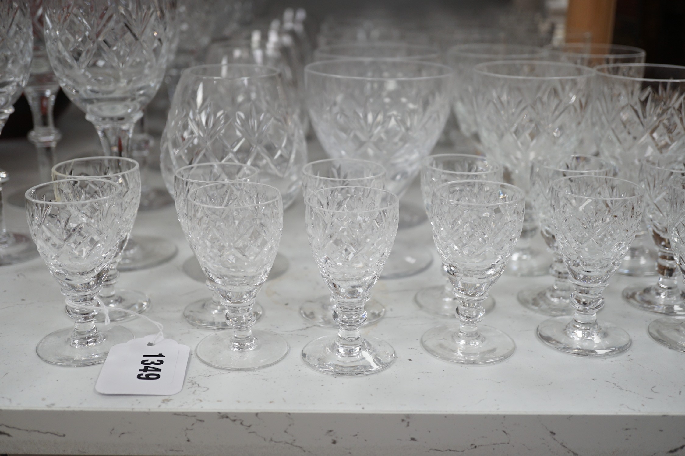 A collection of Royal Doulton glassware, to include: wine glasses, brandy balloons, etc. - Image 2 of 10