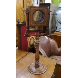 A George III inlaid mahogany zograscope