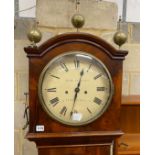 A Regency mahogany longcase clock, marked Brasbridge, Fleet Street, height 211cm