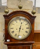 A Regency mahogany longcase clock, marked Brasbridge, Fleet Street, height 211cm