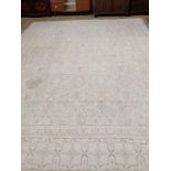 A modern North West Persian design aquamarine and ivory ground carpet, 480 x 370cm