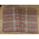 A pair of Welsh woollen blankets