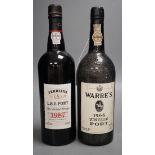 A Warre's 1066 vintage bottle of Port and a bottle of Ferreira LBV Port 1987