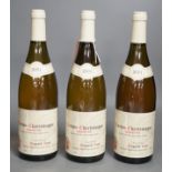 Three bottles of Dupard-Aine Corton Charlemagne Grand Cru, 2001