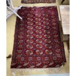 A Bokhara rug together with a Caucasian prayer mat, larger 150 x 104cm