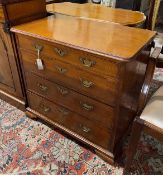 A small George III mahogany four drawer chest, width 80cm, depth 45cm, height 74cm