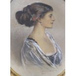 Herbert H. Gilchrist, pastel, Portrait of a lady, signed and dated 1910, 73 x 61cm