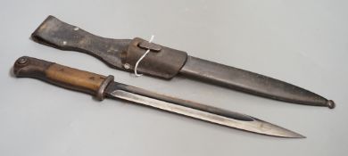 A German WWI bayonet with sheath