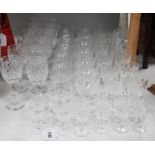 A collection of Royal Doulton glassware, to include: wine glasses, brandy balloons, etc.