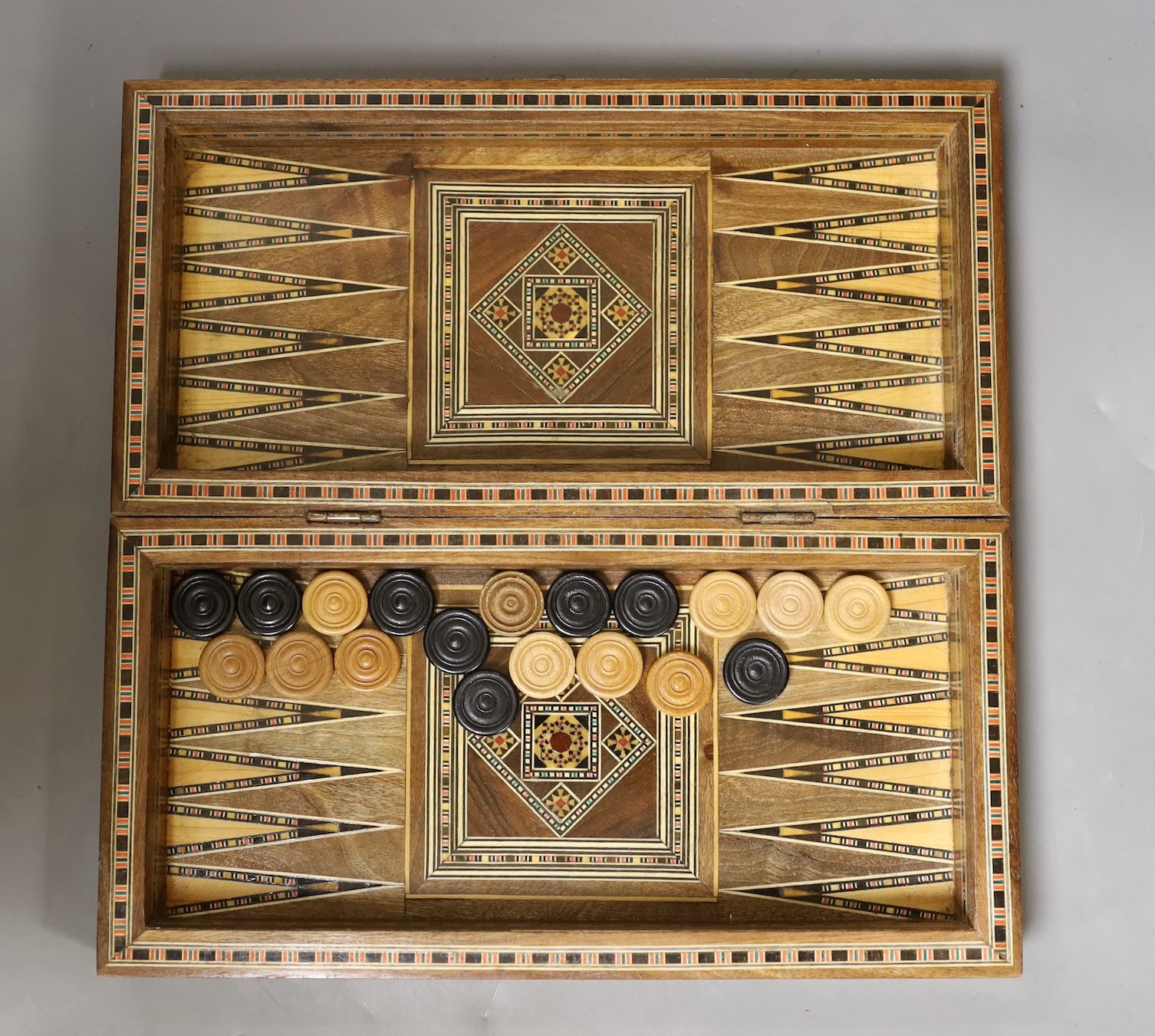 A Damascus ware games box - Image 2 of 2