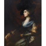 After Thomas Gainsborough (1727-1788), oil on canvas, Portrait of Sarah Siddons, 69 x 57cm